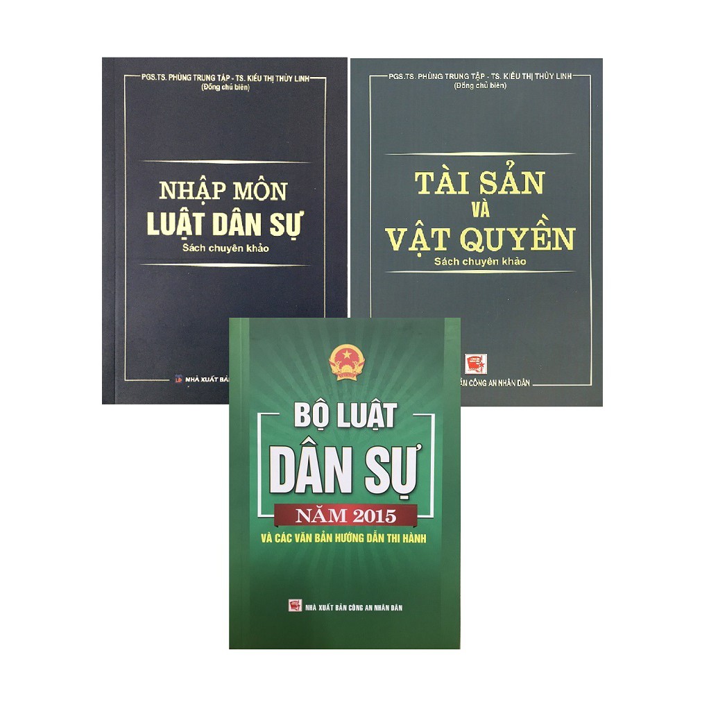 Sách Combo Bộ Luật Dân Sự Và Văn Bản Hướng Dẫn Thi Hành -Tài Sản Và Vật Quyền - Nhập Môn Luật Dân Sự