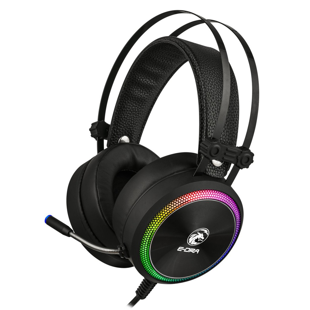 Tai nghe Gaming E-Dra EH412 Pro Pink / Black LED RGB - Giả lập 7.1 Chính Hãng