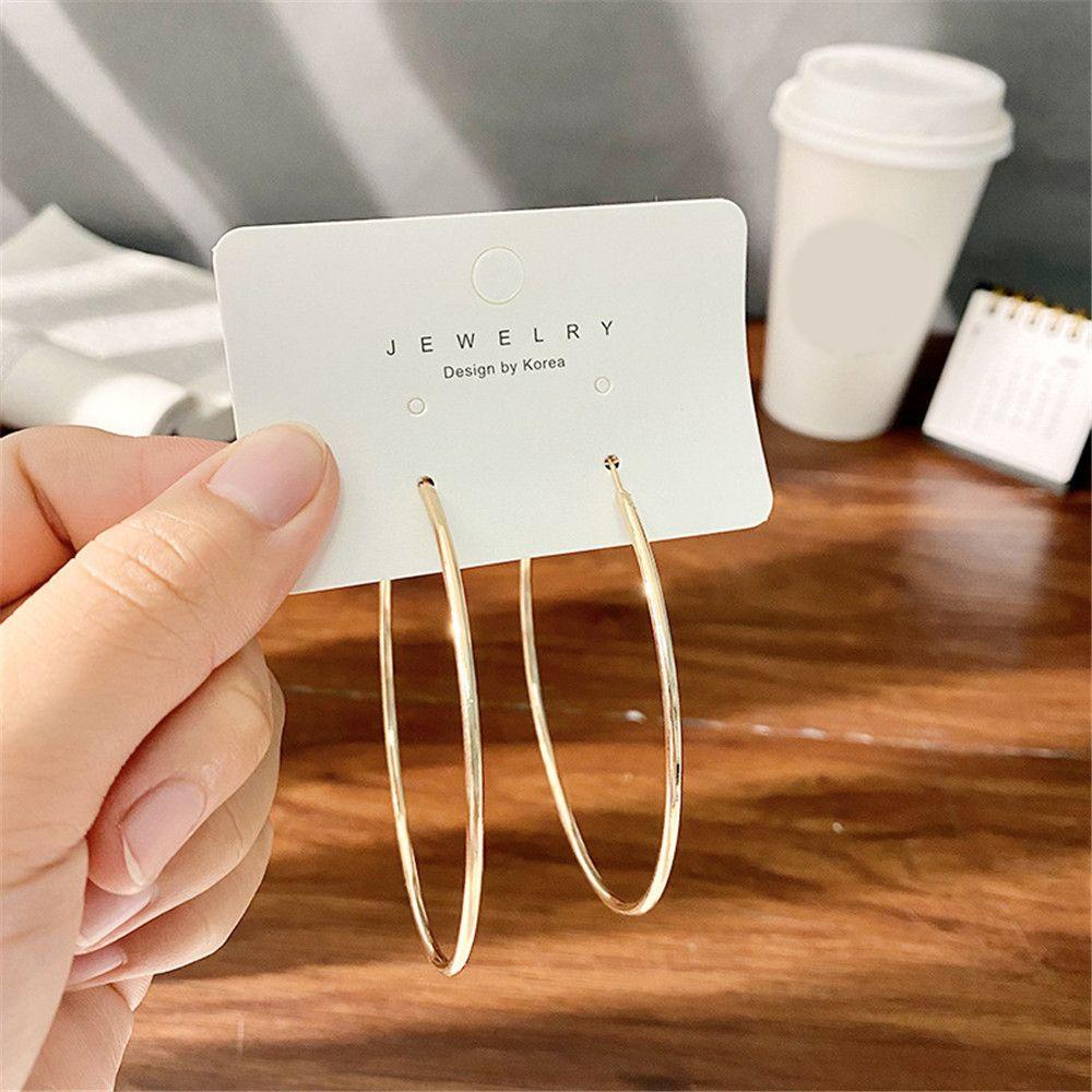 1 Khuyên Tai Tròn Cỡ 3CM-7CM Phong Cách Cổ Điển Thời Trang