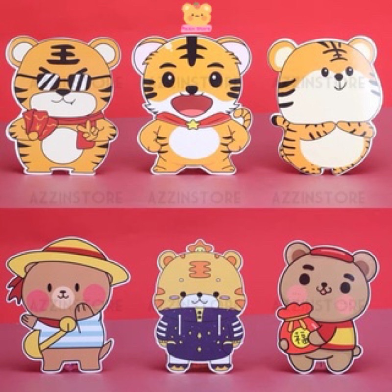 Combo 100 bao lì xì hoạt hình chibi 3D mẫu mới năm 2022