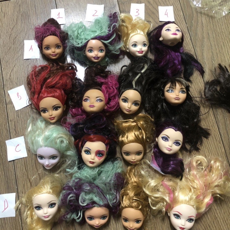 B8B- Đầu head búp bê ever after high