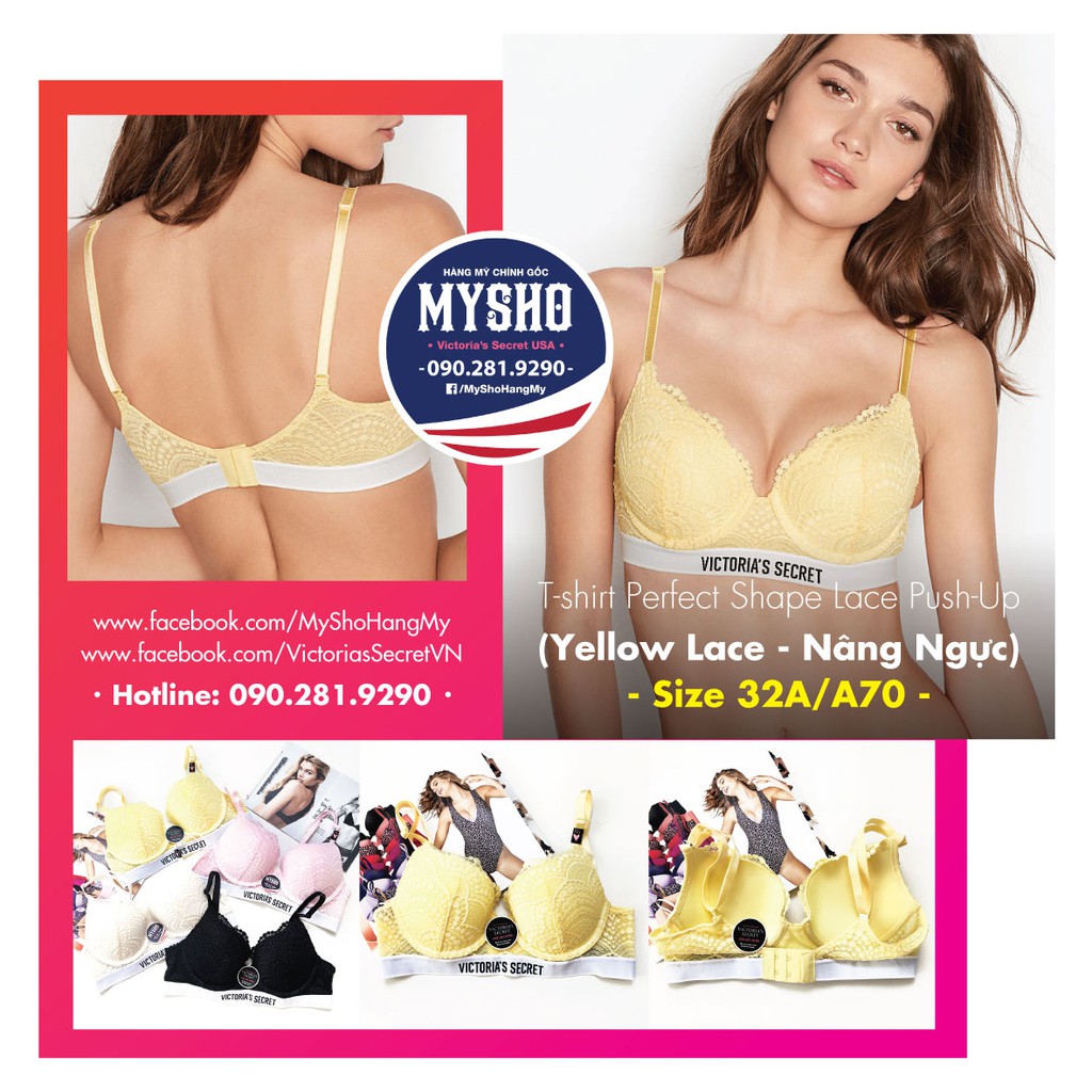 Áo lót 32A/A70 Hàng chính hãng từ Victoria's Secret USA, Cam kết hàng chính hãng