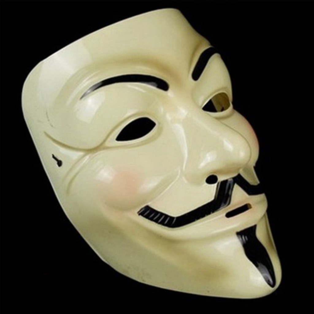 Mặt nạ hacker - Vàng - Anonymous có kẻ mắt độc đáo