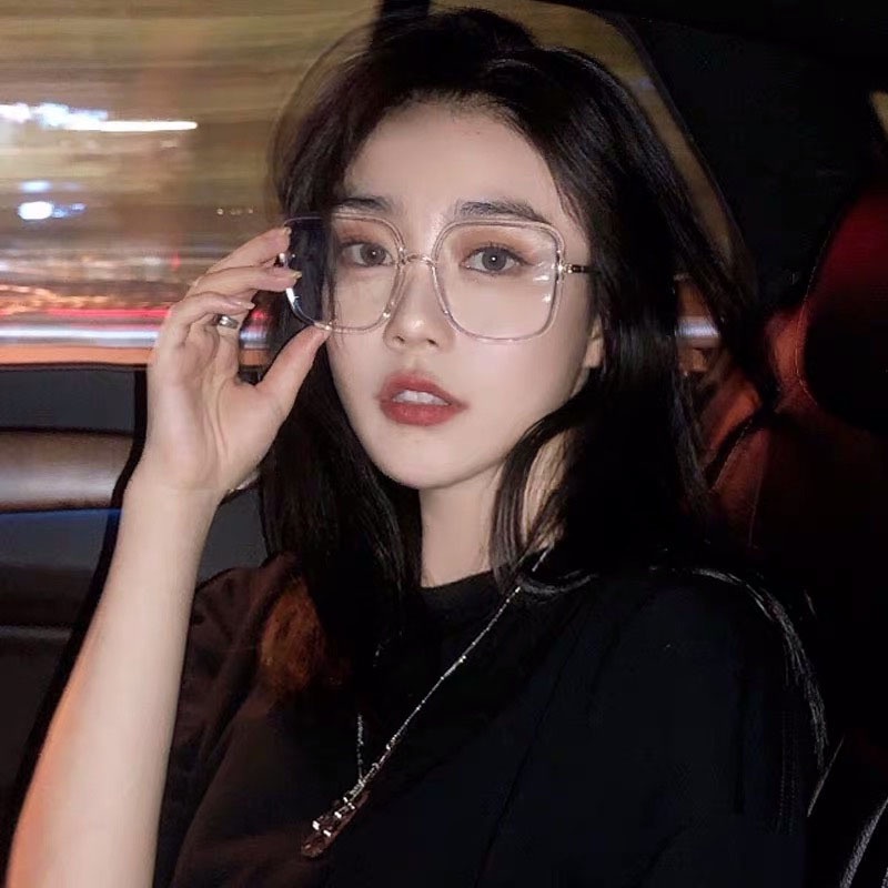 Mắt Kính Gọng Vuông Lớn Phong Cách Hàn Quốc Cá Tính