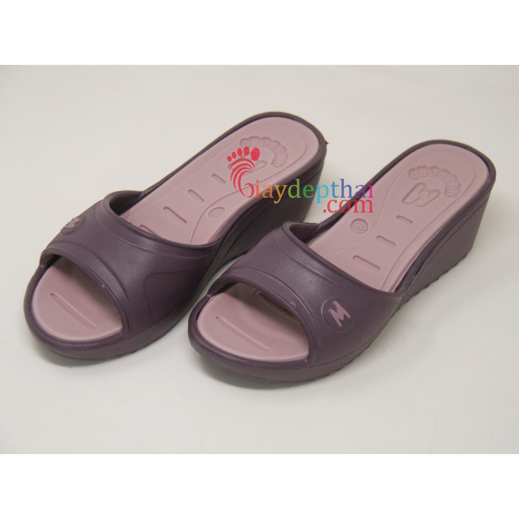 Dép nữ nhựa đúc siêu mềm Thái Lan đế xuồng Mossono YW542