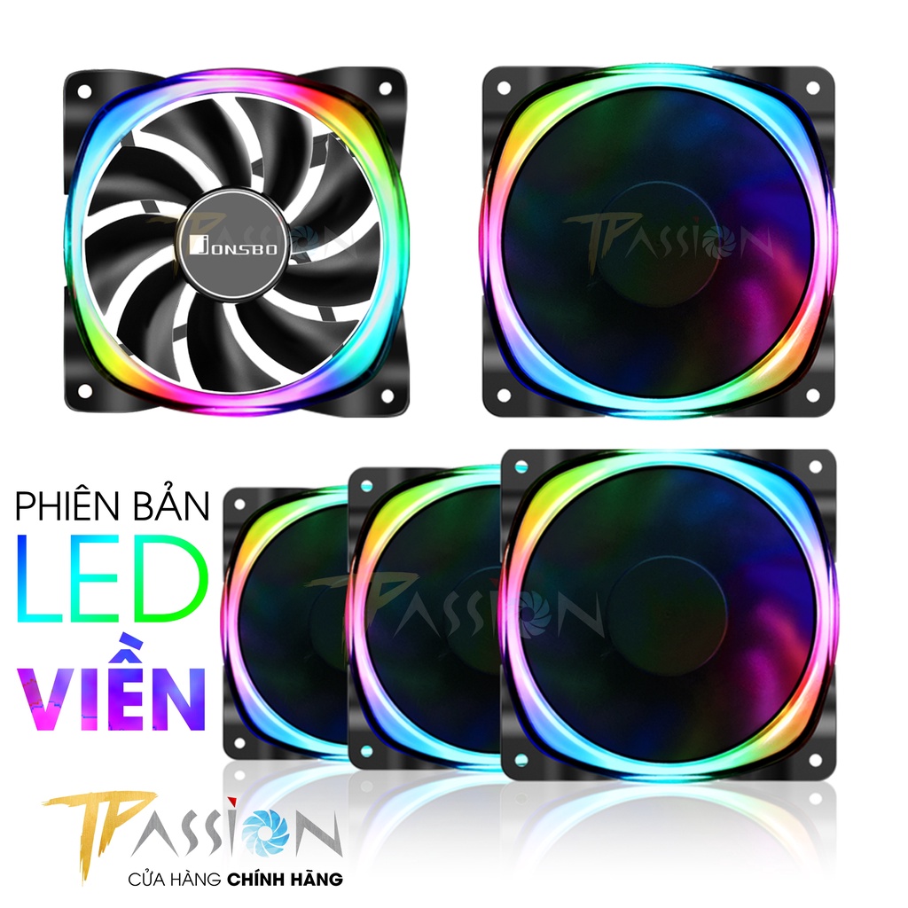 Quạt Fan Case 12cm JONSBO FR-701 HALO ARGB 5V | LED viền | Full LED Reverse - Chính hãng