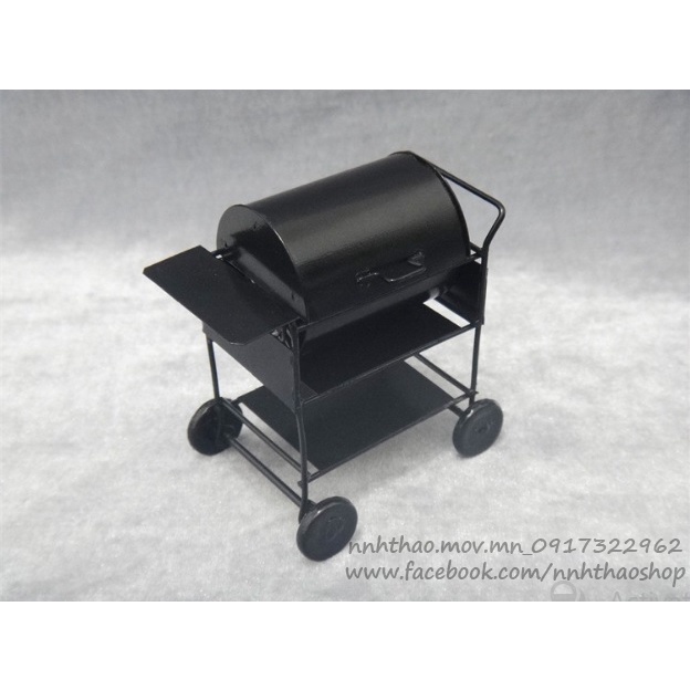Miniature_Lò nướng BBQ trang trí mô hình, dollhouse (1:12)