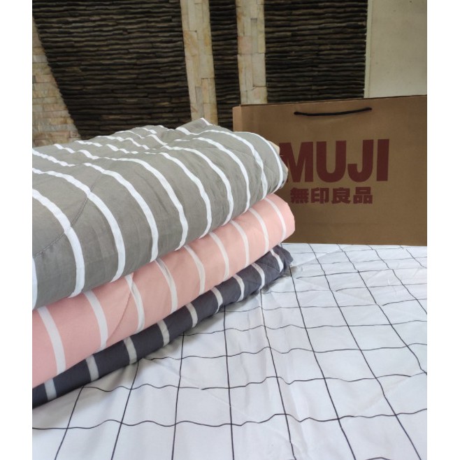 Chăn hè cotton cho bé, Chăn đũi muji kích thước 2m*2m2 Decor 4.0