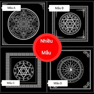 Khăn trải bài tarot/ Tarot Black Triquetra 48*48cm
