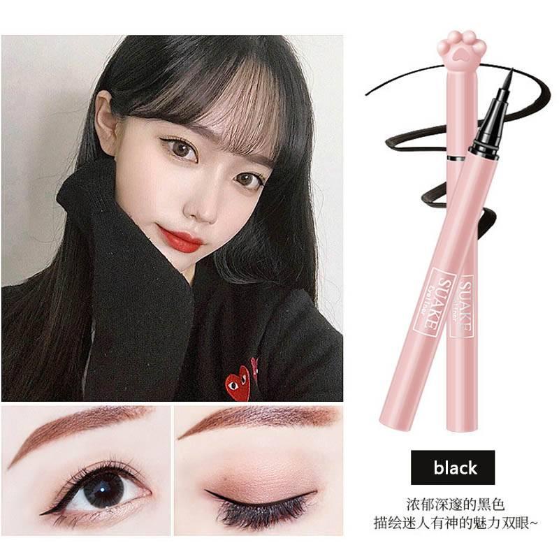 [Hàng mới về] Bút kẻ mắt nét mảnh kháng nước không nhòe nhanh khô SUAKE 0.12mm