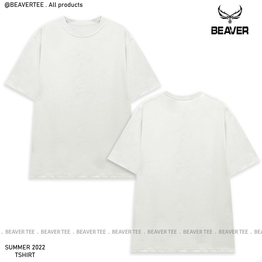Áo Thun Unisex  BEAVER TRƠN  chất liệu 100% Thun Cotton vải 230gsm