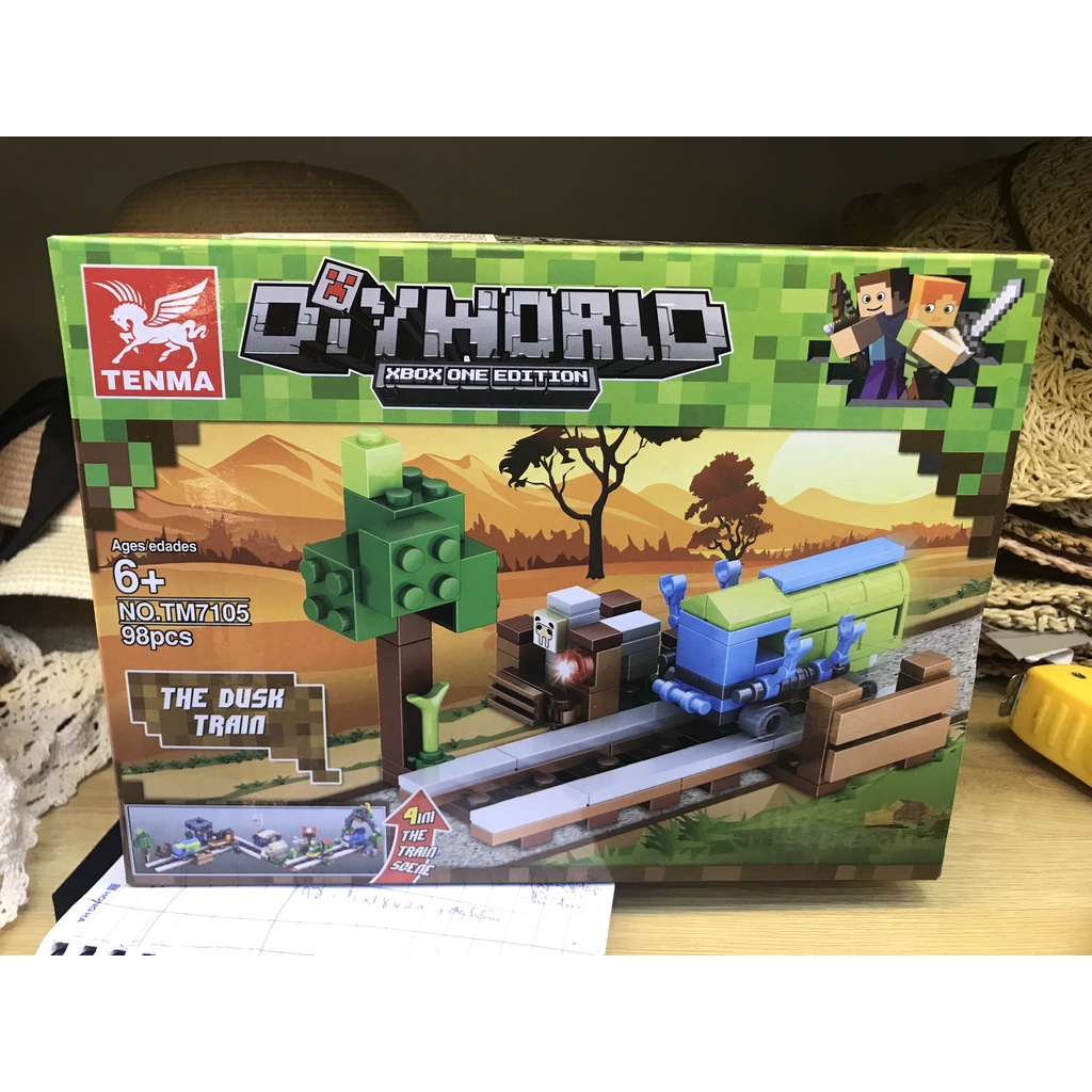 Lego Minecraft Gồm 103 Chi Tiết, Bộ Đồ Chơi Lắp Ráp Giúp Phát Triển Tư Duy, Sự Sáng Tạo Và Não Bộ Cho Trẻ