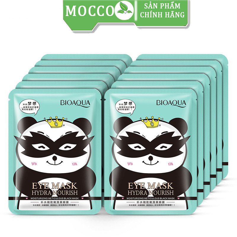 Mặt Nạ Mắt giảm quầng thâm Giảm Mỏi Mắt, Dưỡng Ẩm, Chống Nhăn Và vết Chân Chim Gấu trúc BIOAQUA nội địa trung BQMN014