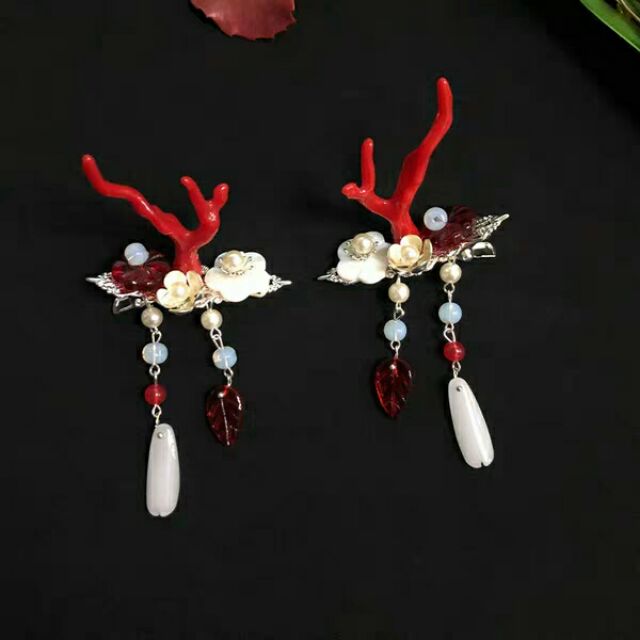 Kẹp tóc sừng rồng mini