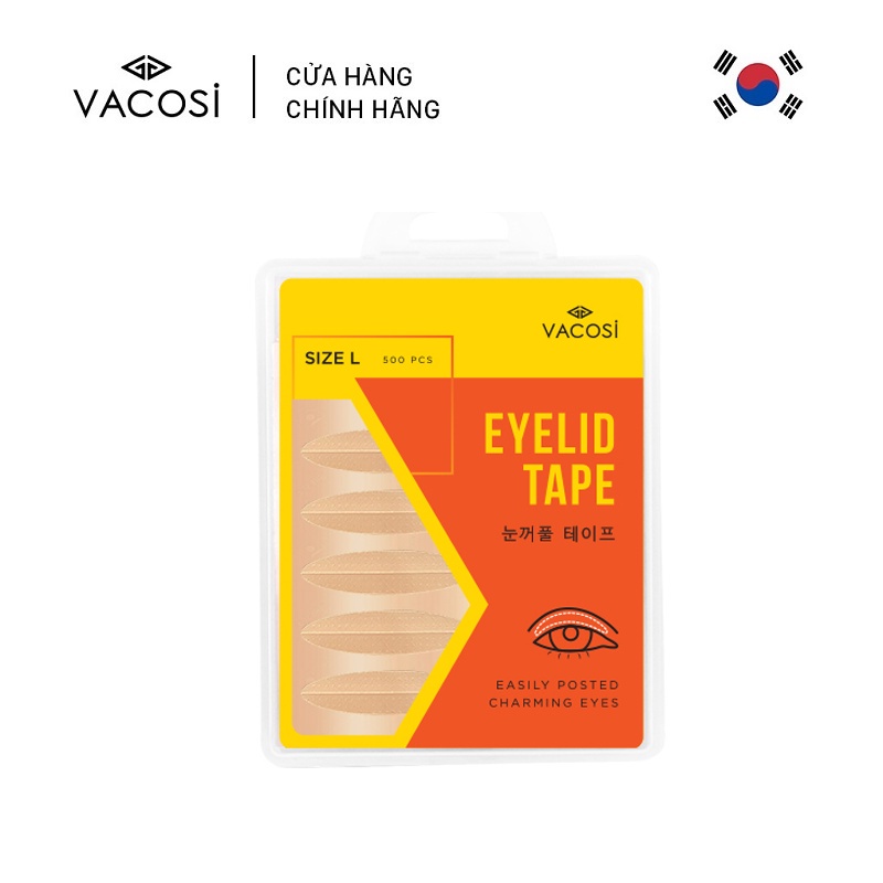 Hộp 500 Miếng Dán Kích Mí Vacosi Eyelid Tape VM11 [250 CẶP/HỘP]