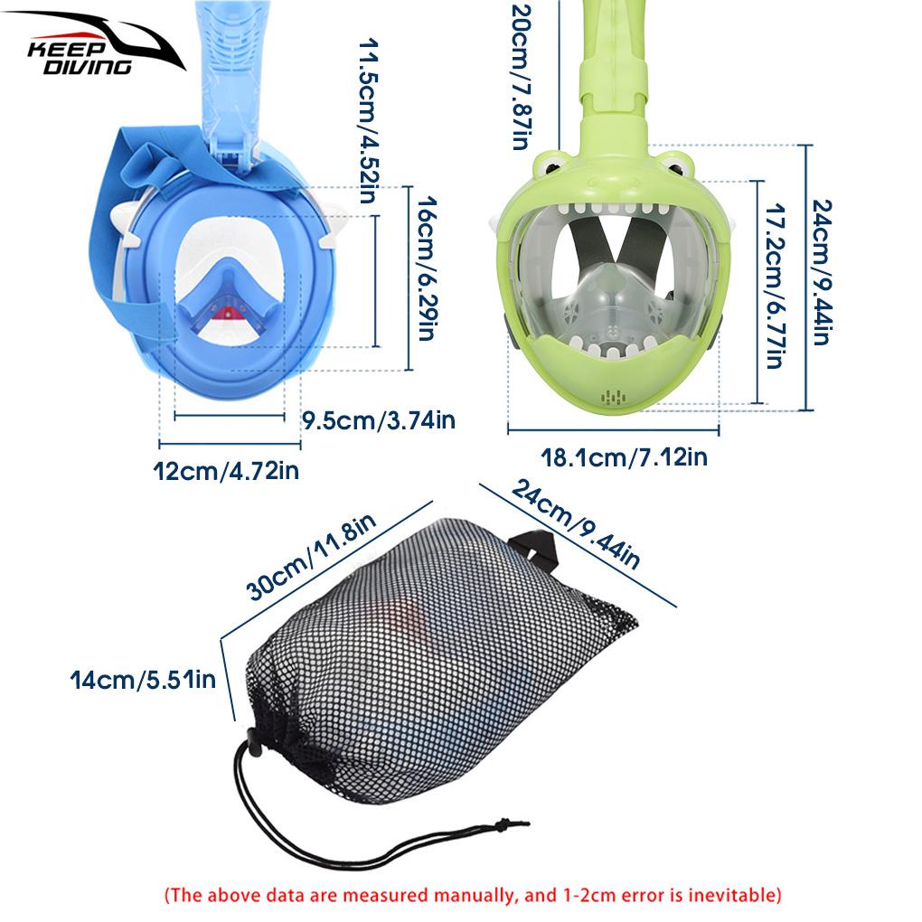 Mặt Nạ Lặn Chống Sương Mù Bằng Silicone Có Thể Gấp Gọn Tiện Lợi Dành Cho Trẻ Em