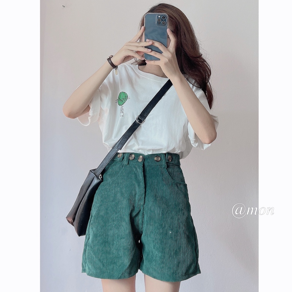 2101576 Áo phông nam nữ form rộng tay lỡ chất cotton dày dặn hình in chữ MOCKER