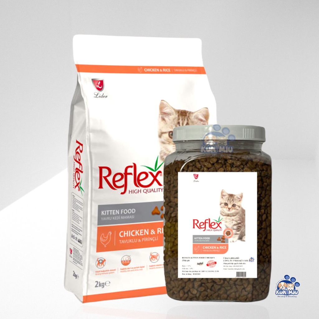 Thức ăn cao cấp Reflex Kitten dành cho mèo con 2kg-Kún Miu