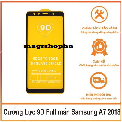 Kính Cường Lực Full Màn Hình 9D SS Galaxy A7 2018/A750 Không 1 chấm li ti