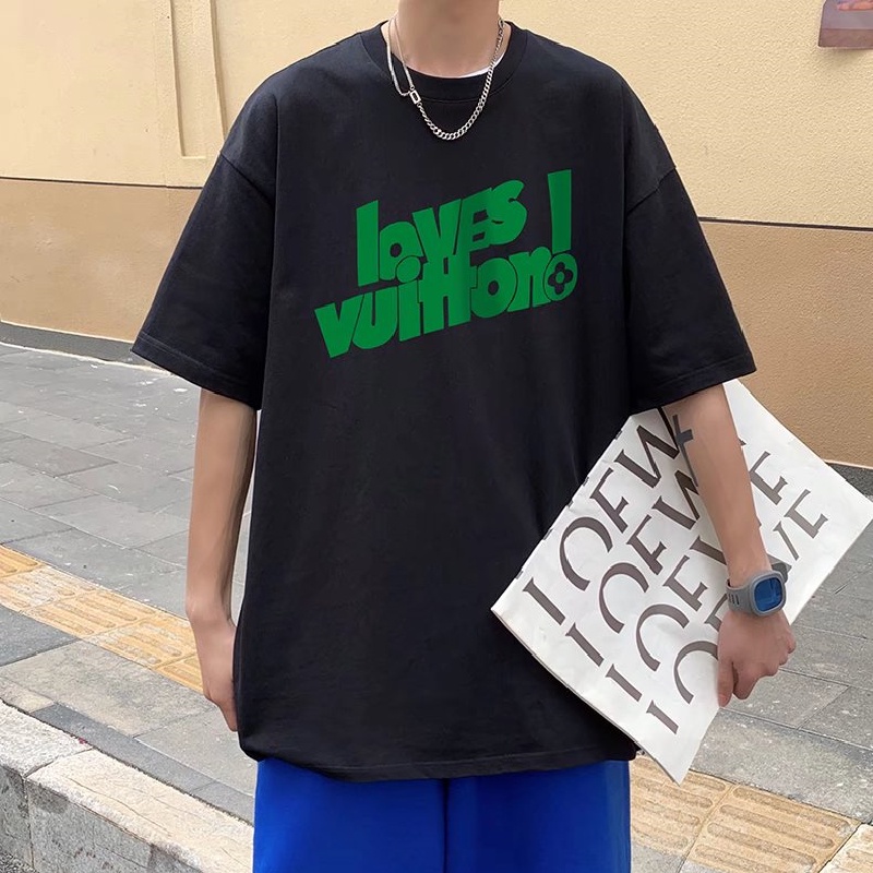 Áo Thun Tay Ngắn Dáng Rộng In Chữ Phong Cách Hip Hop Thời Trang Mùa Hè Cho Nam Và Nữ size M-5XL