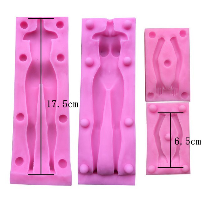 Bộ khuôn đúc body cho doll tỷ lệ 1:12 (nam, nữ)