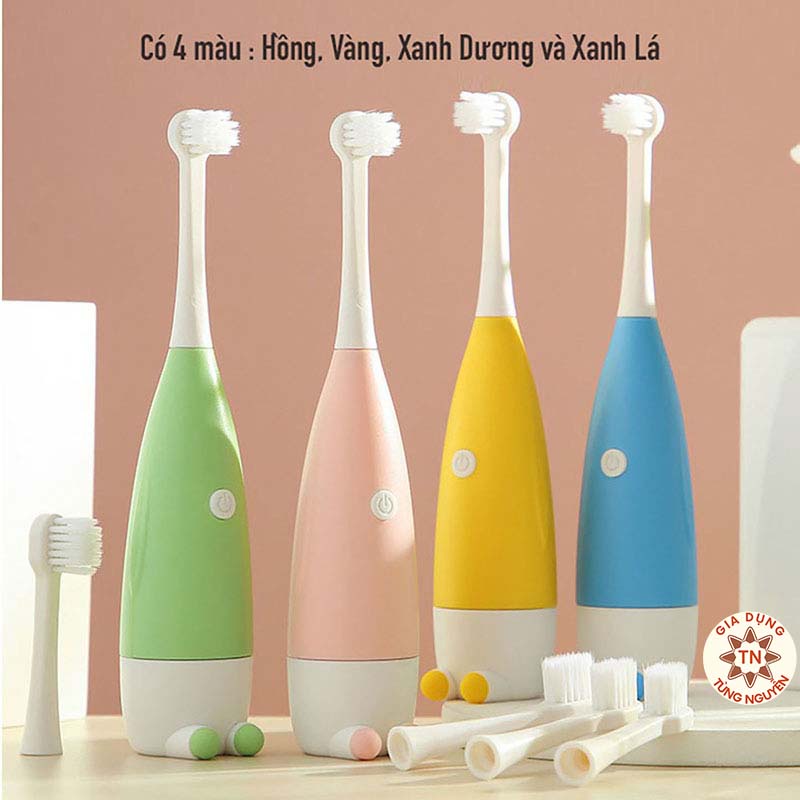 Bàn chải đánh răng tự động cho bé dùng pin - hàng cao cấp [BÀN CHẢI EM BÉ]