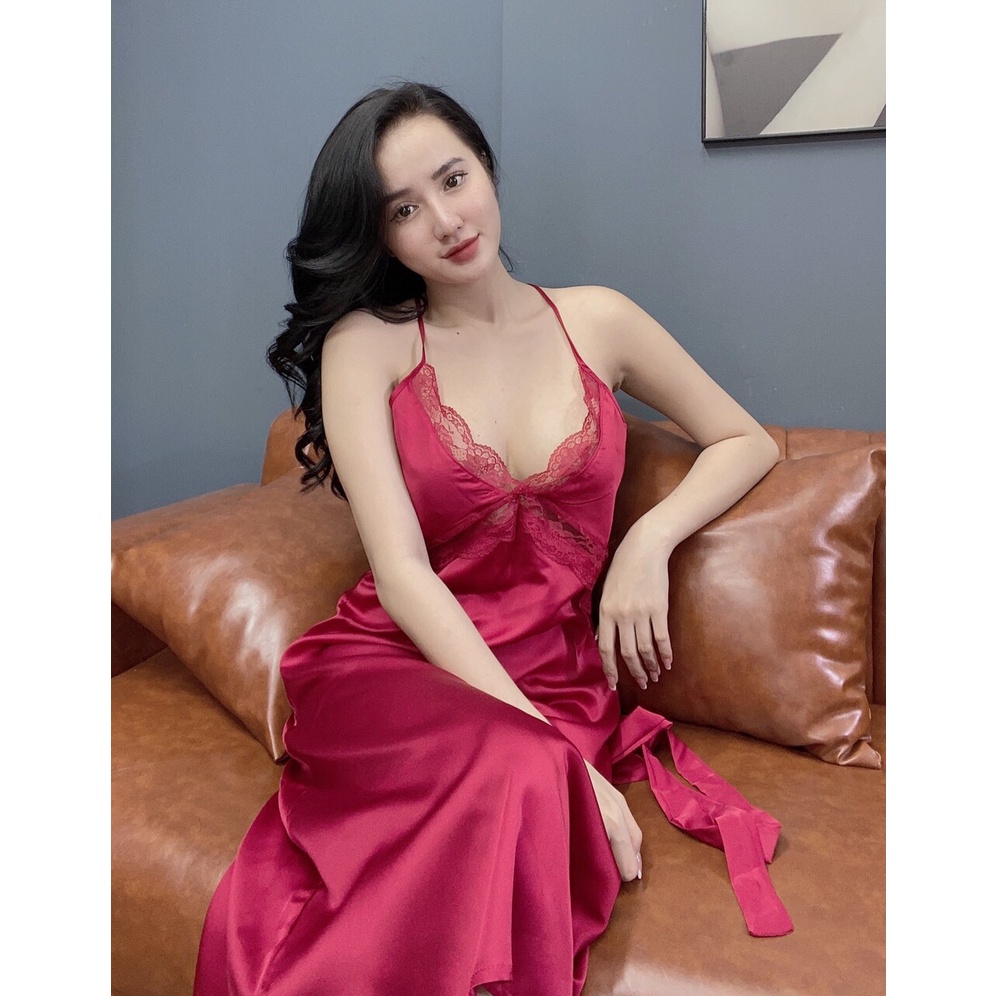 Đầm dài  Sexy lụa satin - latin Siêu Mát 3 màu ĐD101