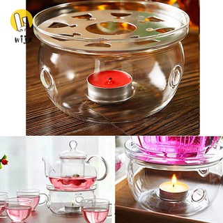 Đế đốt nến thủy tinh giữ nhiệt cho bình trà