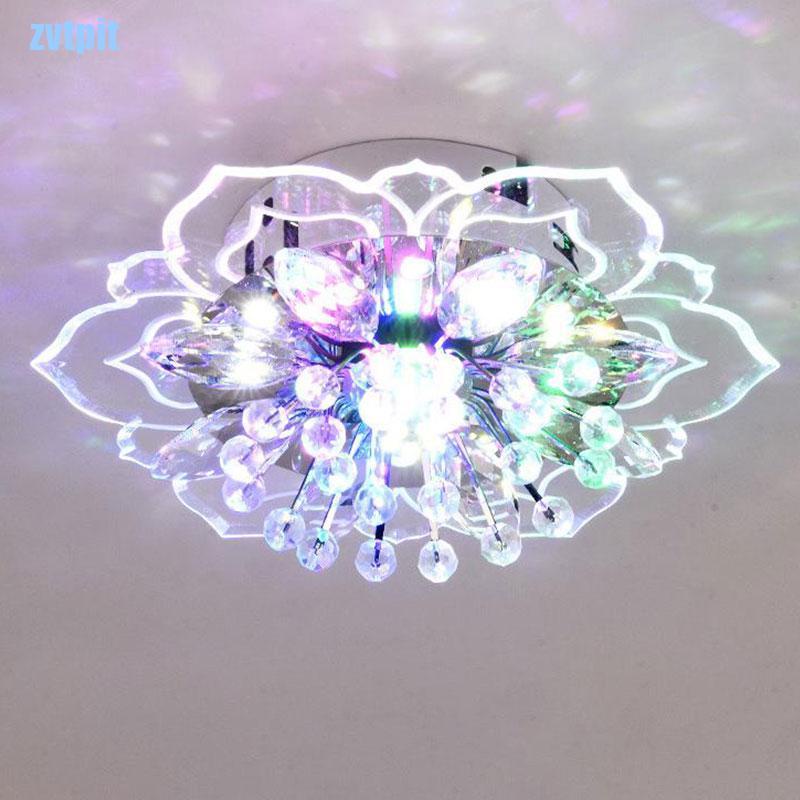 Đèn Led Pha Lê Treo Trần Nhà 20cm 9w Hiện Đại