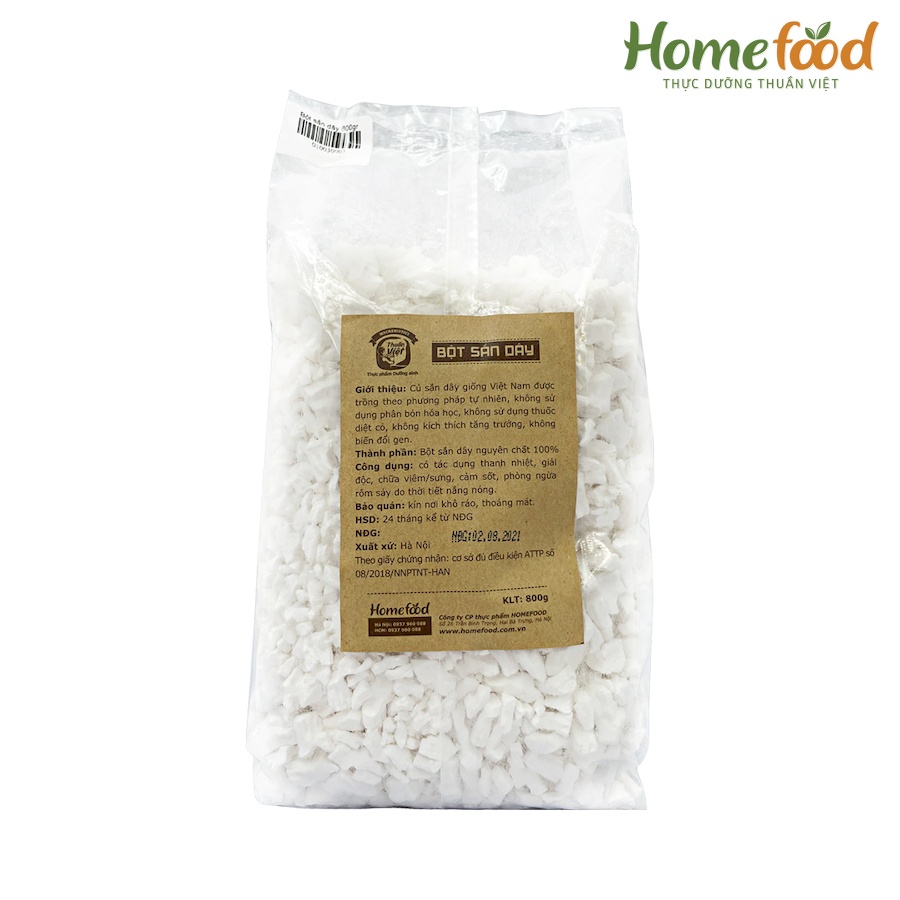Bột sắn dây nguyên chất Homefood 400g - 800g