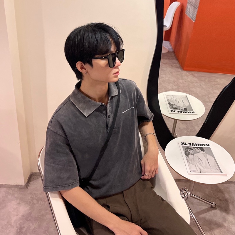 ÁO POLO WASH "FEELING" THE BLACK ADAMS