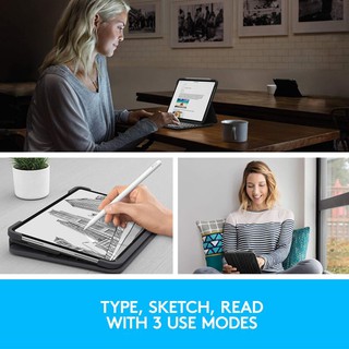 Bàn phím cho ipad Pro 11 Logitech Slim Folio PRO ( for ipad pro 11 Gen 1, 2, 3, 4)