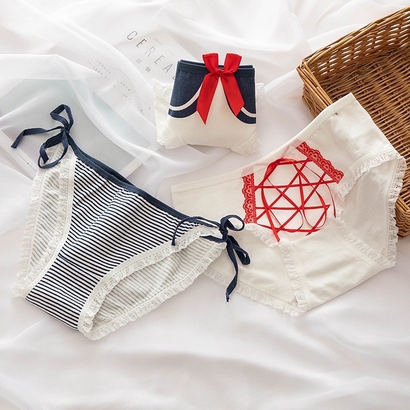 Quần Lót Nữ Cotton Thủy Thủ Mặt Trăng Ngang Eo Thời Trang ( Q510 ) Hàng Loại Đẹp - Moon Underwear