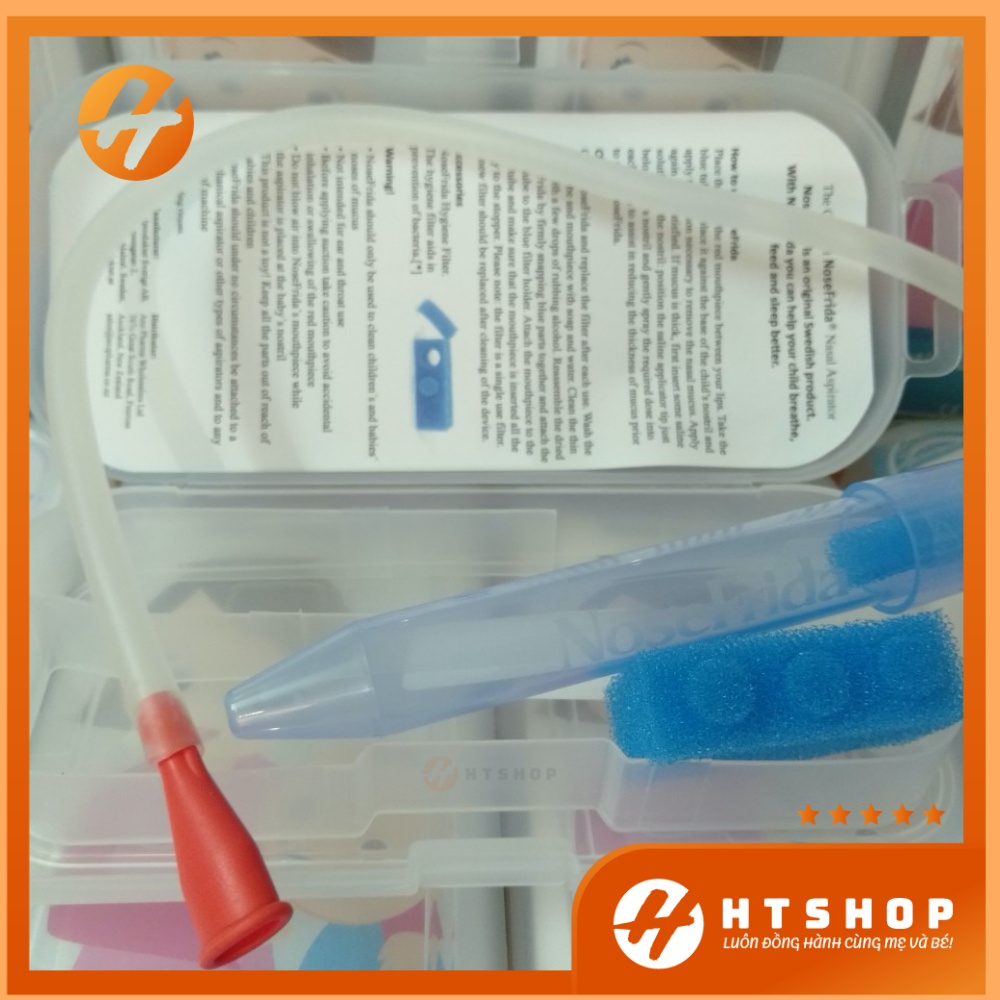 Dụng Cụ Hút Mũi Cao Cấp Nose Frida Aspirator Hút Dịch Hiệu Quả Giảm Ngạt Mũi Và An Toàn Cho Bé