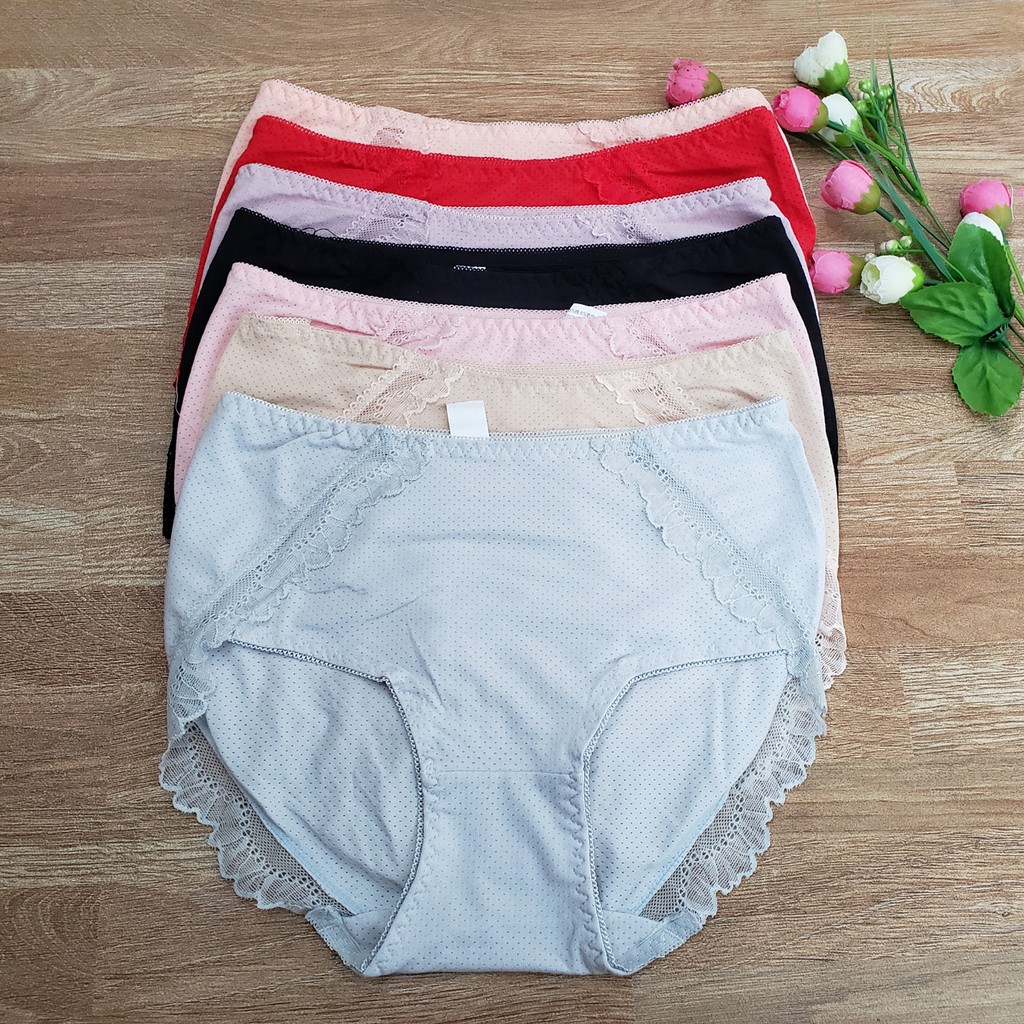 Quần lót, quần lót nữ cotton thông hơi ren xinh lưng ren giá rẻ