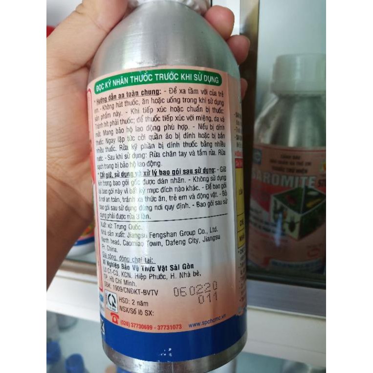 Thuốc trừ nhện SAROMITE - 250ml- đặc trị nhện đỏ, nhện gié, nhện lông nhung,bộ phấn...