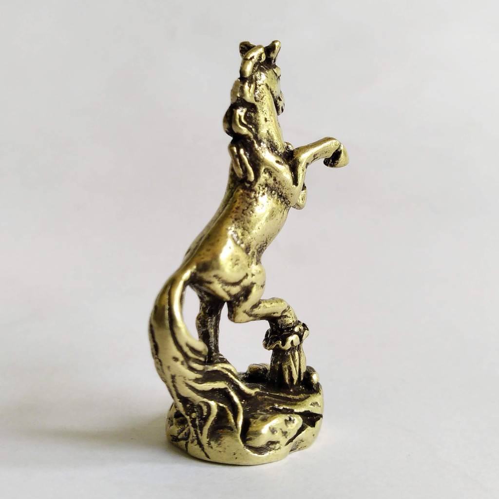 Ngựa bằng đồng làm phụ kiện tiểu cảnh, phụ kiện bàn trà, trang trí bonsai, trang trí bàn làm việc, làm quà tặng | BigBuy360 - bigbuy360.vn