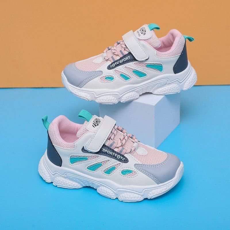 Giày thể thao phối lưới thoáng khí cho bé trai bé gái 5-10 tuổi G006