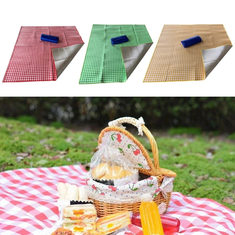 Fol Thảm Dã Ngoại Cực Lớn 3 Lớp Chống Thấm Nước Di Động Cho Gia Đình / Bạn Bè / Trẻ Em