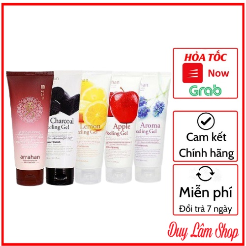 Gel Tẩy Da Chết Hoa Quả Làm Trắng Da Arrahan Whitening Peeling Gel 180ml - Da Mềm Mịn, Trắng Sáng