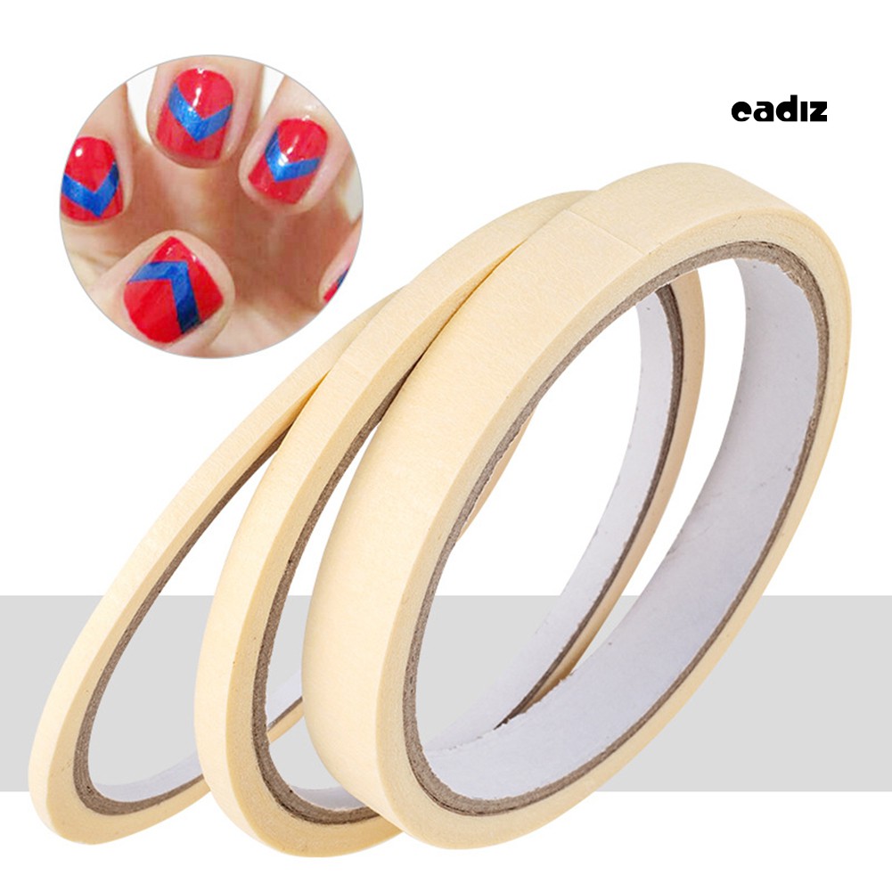 [Hàng mới về] Bộ 3 Cuộn Băng Keo Dán Trang Trí Móng Tay Tiện Dụng