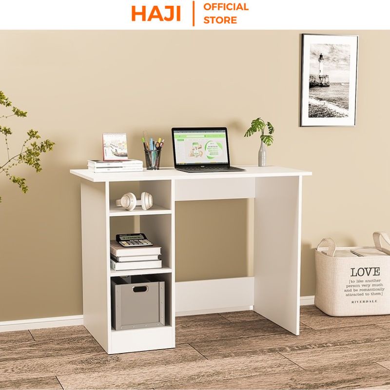 Bàn máy tính kết hợp kệ đa tầng giúp lưu trữ vật dụng HAJI A228