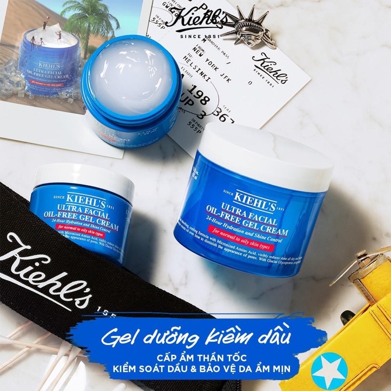 Kem dưỡng ẩm kiềm dầu Kiehls / Kiehl’s Ultra Facial Oil Free Gel Cream