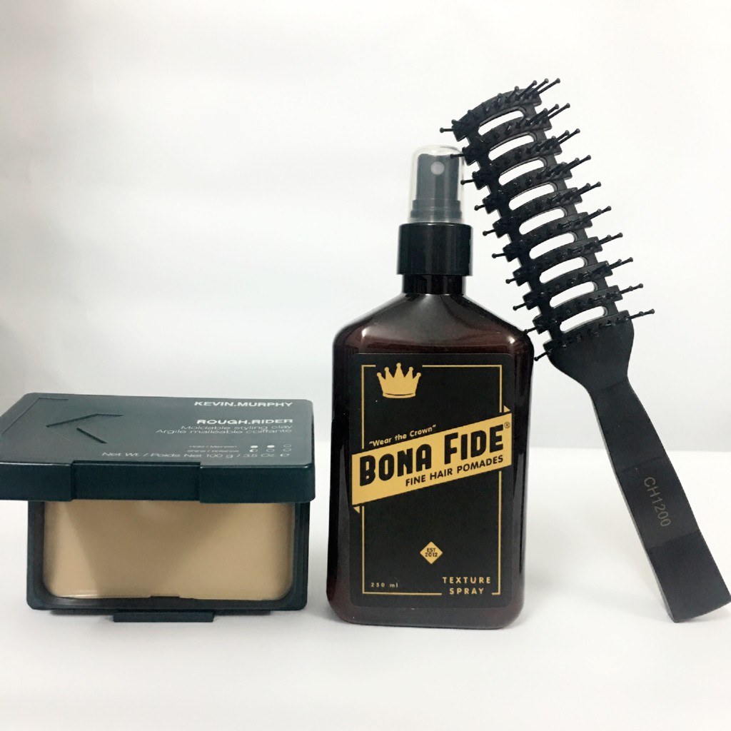 [CHÍNH HÃNG - FREESHIP] Combo Sáp Kevin Murphy Rough Rider 100g + Xịt Dưỡng Tóc Tạo Phồng Bona Fide + Tặng Lược