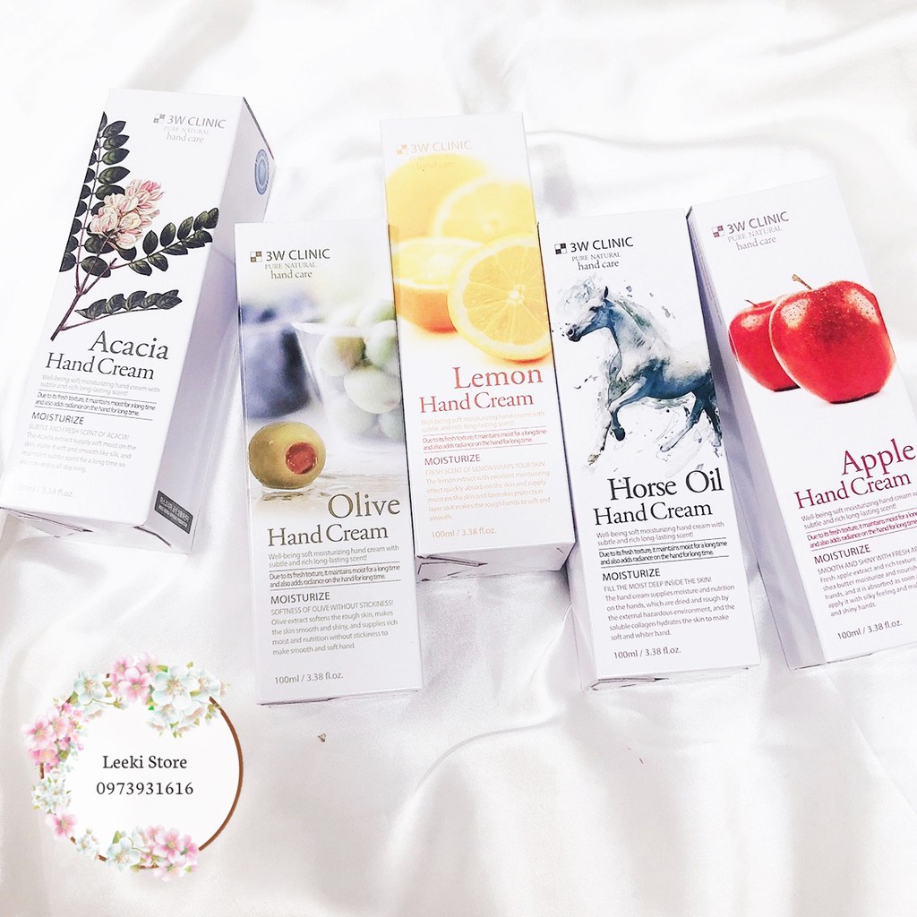 Kem dưỡng da tay 3W Clinic Hand Cream 100ml