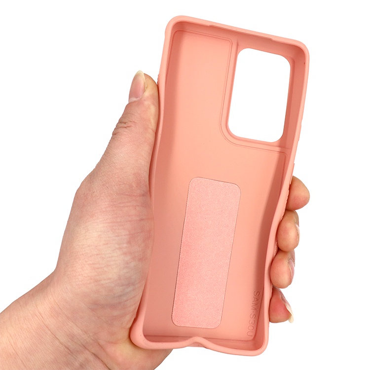 Ốp Điện Thoại Silicone Mềm Mịn Có Quai Cầm Tay Kiêm Giá Đỡ Cho Samsung Galaxy S22 S23 Ultra S22 + S2