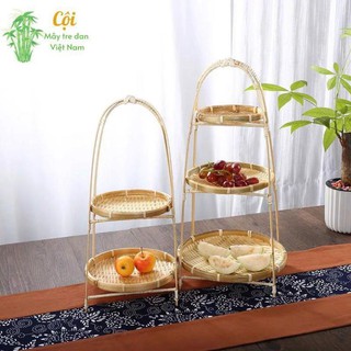 Kệ mẹt tre loại 2 tầng
