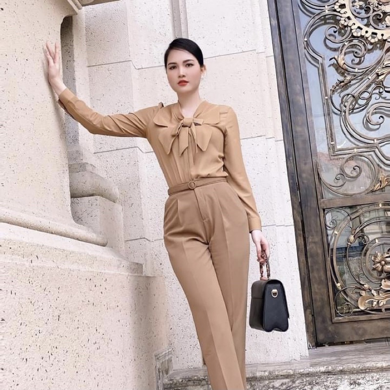 Set chân váy và áo thắt nơ G483 có bán rời áo hoặc chân váy vô cùng thời thượng - GEM Fashion