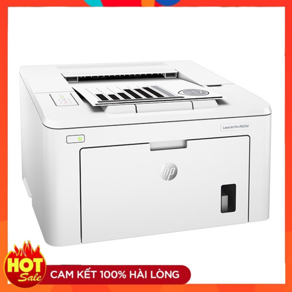 MÁY IN HP LASERJET PRO M203D IN LASER TRẮNG ĐEN 2 MẶT TỐC ĐỘ CAO