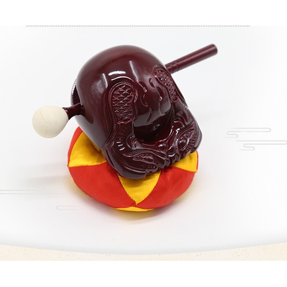 chuông mõ đài loan đen  8in - chuông vân lục giác